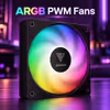 Gamdias NOTUS M1-1203 ARGB 3-Pack Case Fans — Cableless Daisy Chain - image 5