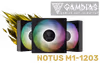 Gamdias NOTUS M1-1203 ARGB 3-Pack Case Fans — Cableless Daisy Chain - image 1