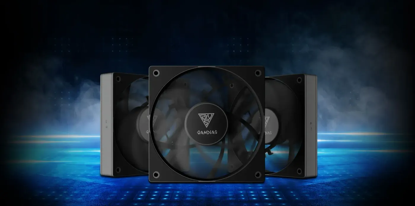 Gamdias NOTUS M1-1203 fans providing quiet, sturdy, and high-performance cooling