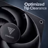 Gamdias NOTUS-M1-1203 Case Fan 3-Pack, Black - image 3