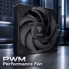 Gamdias NOTUS-M1-1203 Case Fan 3-Pack, Black - image 6