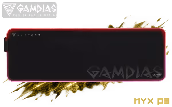 Gamdias NYX-P3 900x300mm RGB Extra-Elongated Gaming Mat - image 1 Gamdias NYX-P3 900x300mm RGB Extra-Elongated Gaming Mat - image 1