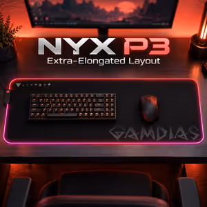 Gamdias NYX-P3 900x300mm RGB Extra-Elongated Gaming Mat - image 2