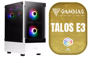 Gamdias TALOS E3 Gaming Case White Gamdias TALOS E3 Gaming Case White - Image 1