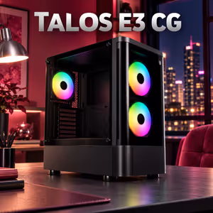 Gamdias TALOS E3 CG Gaming Case | Black ARGB Fans - image 3