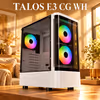GAMDIAS TALOS E3 CG WH Mid Tower Case — White, ARGB, 360mm - image 2