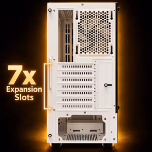 GAMDIAS TALOS E3 CG WH Mid Tower Case — White, ARGB, 360mm - image 3