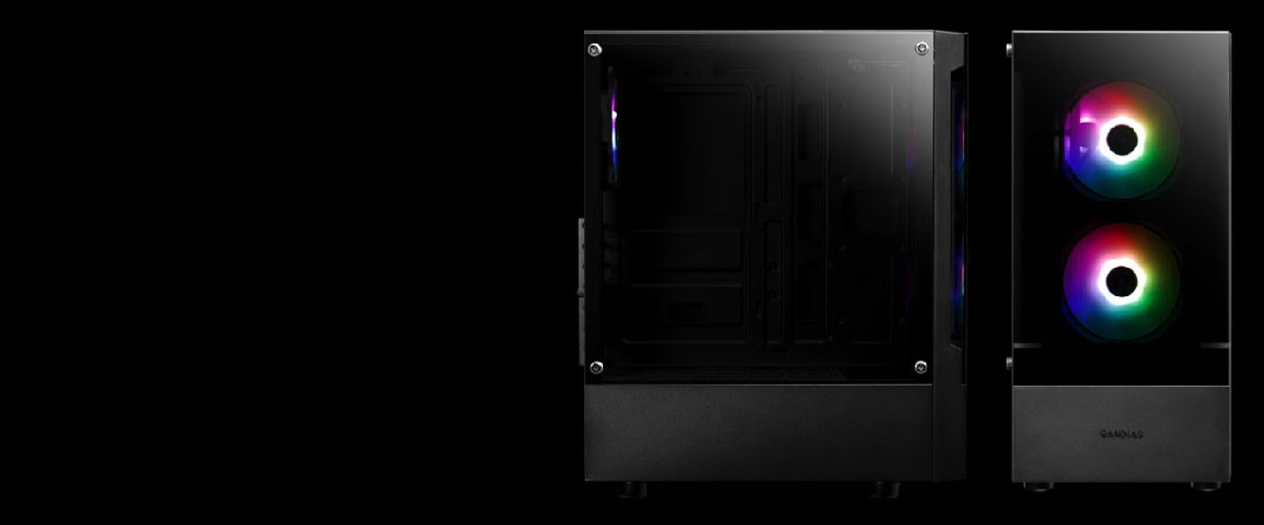 Front panel of the TALOS E3 with its magnetic dust filter in place