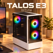 Gamdias TALOS E3 White Tempered Glass ATX Gaming Case - image 2