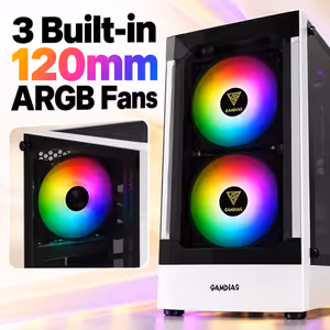 Gamdias TALOS E3 White Tempered Glass ATX Gaming Case - image 3
