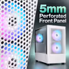 Gamdias Talos E3 Mesh ATX Gaming Case, White - image 2