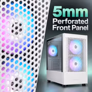 Gamdias Talos E3 Mesh ATX Gaming Case, White - image 2