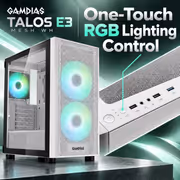 Gamdias Talos E3 Mesh ATX Gaming Case, White - image 4