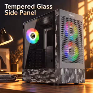 Gamdias Talos E3 Mesh Camo ATX Gaming Case with ARGB - image 5
