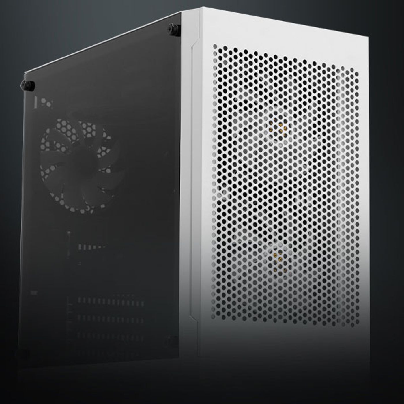 Perforated Front Panel of Gamdias Talos E3 Mesh Gaming Case