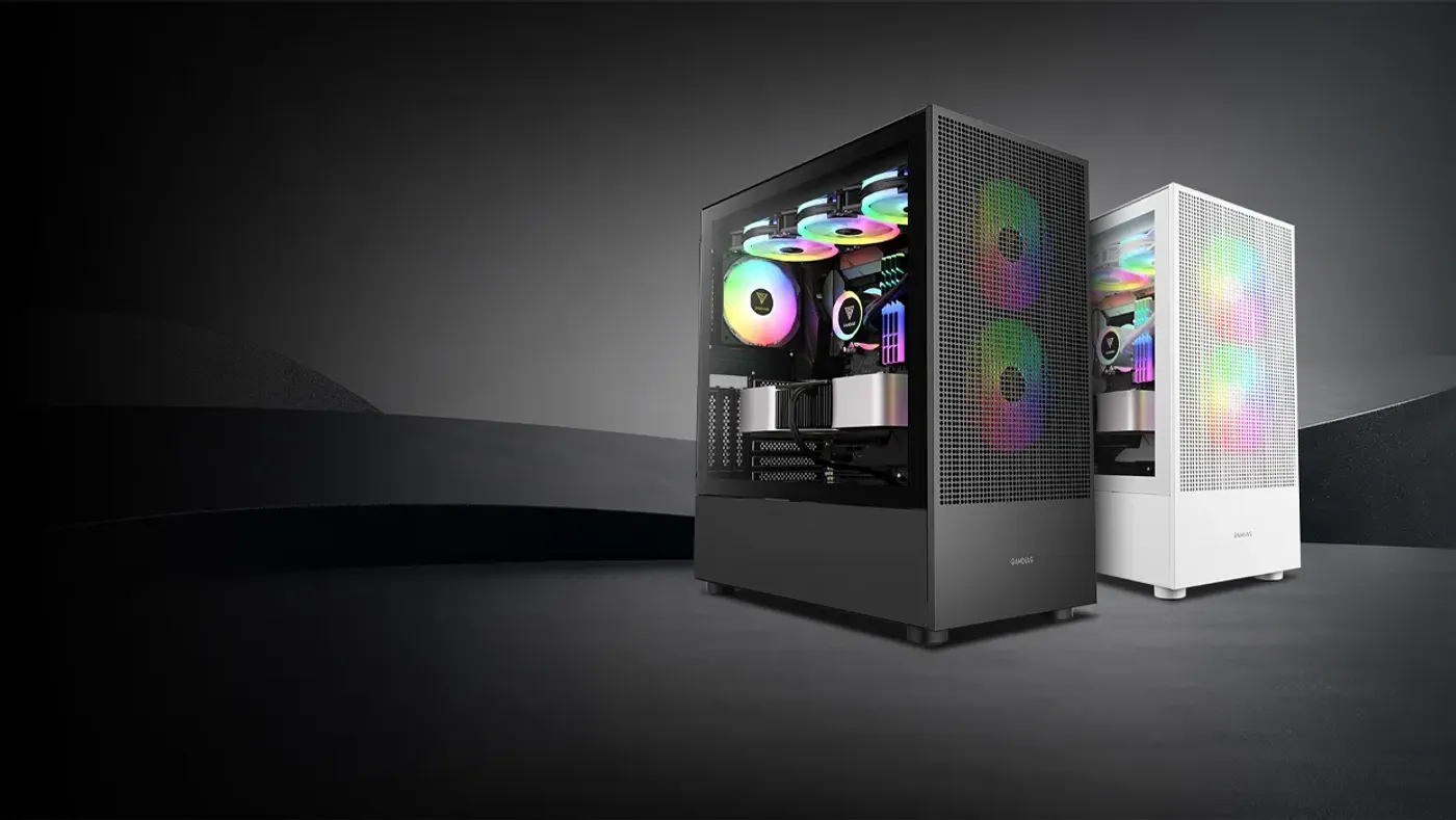 Gamdias TALOS M3 MESH mid-tower case with mesh front panel and glass side