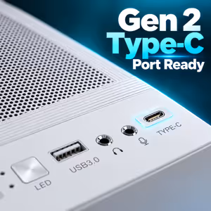 Gamdias TALOS M3 MESH White E-ATX Gaming Case — ARGB Cooling - image 3