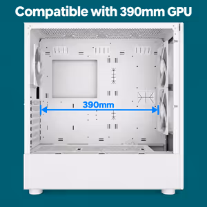 Gamdias TALOS M3 MESH White E-ATX Gaming Case — ARGB Cooling - image 4