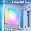 Gamdias TALOS M3 MESH White E-ATX Gaming Case — ARGB Cooling - image 6