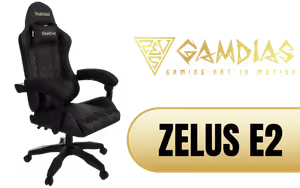 Gamdias Zelus E2 Gaming Chair Black - Image 1