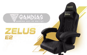 Gamdias Zelus E2 Gaming Chair Black - Image 1