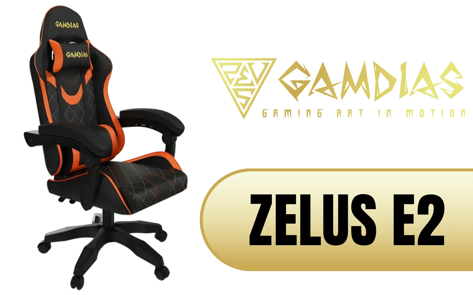 gamdias-zelus-e2-gaming-chair-black-orange - Image 1