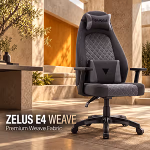 Gamdias Zelus E4 Weave Ultrawide Gaming Chair - Black/Grey - image 3