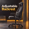 Gamdias Zelus E4 Weave Ultrawide Gaming Chair - Black/Grey - image 4