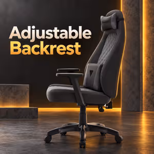 Gamdias Zelus E4 Weave Ultrawide Gaming Chair - Black/Grey - image 4