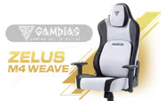 Gamdias ZELUS M4 Weave Gaming Chair - Grey/Black - image 1