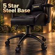 Gamdias Zelus M2 Gaming Chair Black — Reclines 150° - image 2