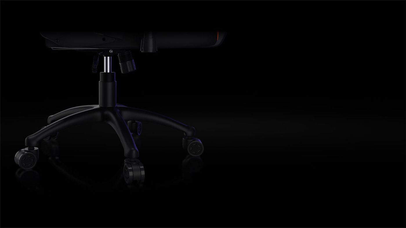 Gamdias Zelus M2 heavy-duty five-star steel base and gas lift mechanism