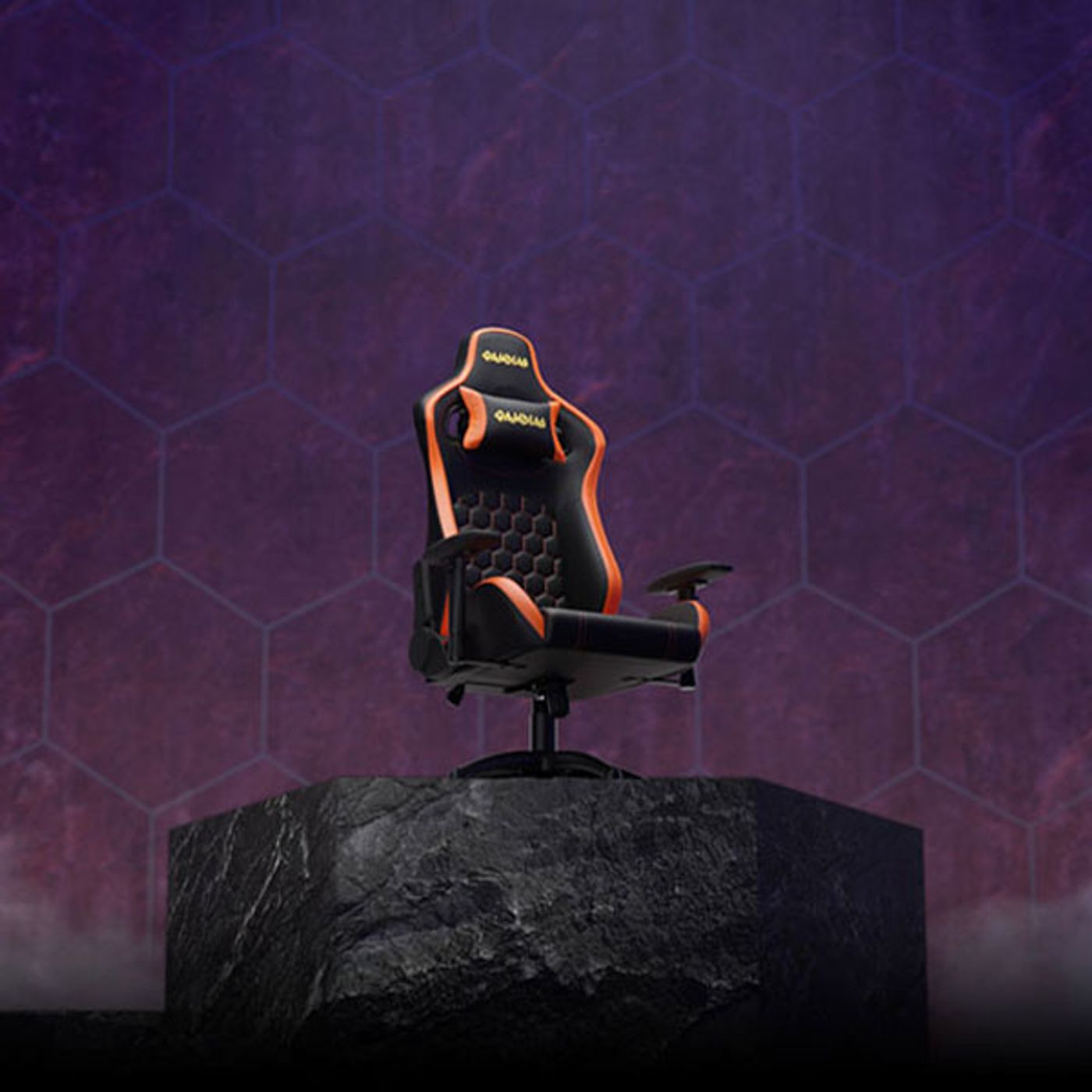 Gamdias Zelus M2 gaming chair showcasing ergonomic design and steel base construction
