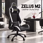 Gamdias Zelus M2 Gaming Chair Black/White – Recline 150° - image 2