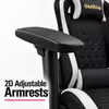 Gamdias Zelus M2 Gaming Chair Black/White – Recline 150° - image 4
