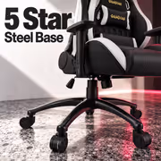 Gamdias Zelus M2 Gaming Chair Black/White – Recline 150° - image 6