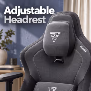 Gamdias Zelus M3 Weave Gaming Chair — Black/Grey, Recline - image 2