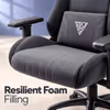 Gamdias Zelus M3 Weave Gaming Chair — Black/Grey, Recline - image 4