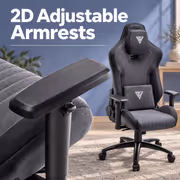 Gamdias Zelus M3 Weave Gaming Chair — Black/Grey, Recline - image 6