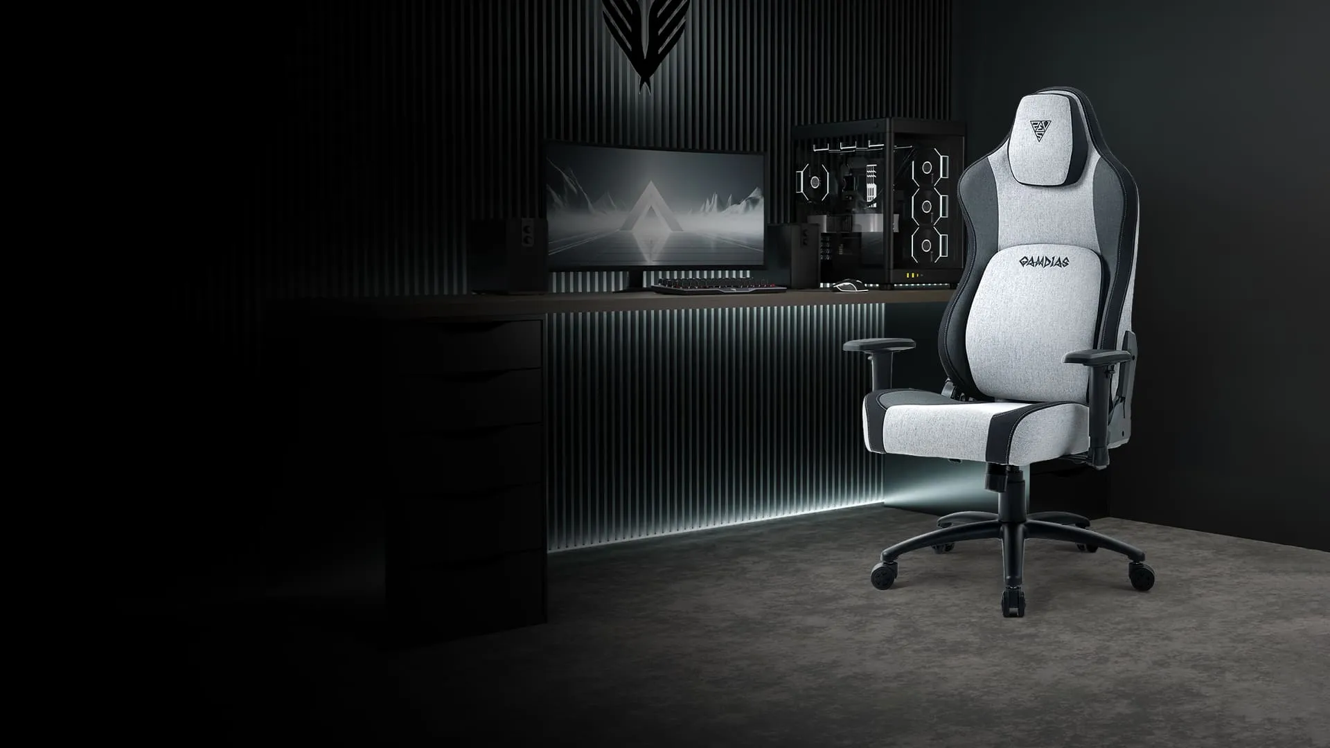 Gamdias ZELUS M4 Weave Gaming Chair — Grey/Black Comfort | Evetech