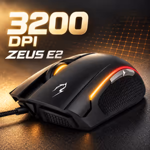 Gamdias ZEUS E2 3200DPI Optical Gaming Mouse with NYX E1 Mat - image 3