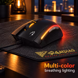 Gamdias ZEUS E2 3200DPI Optical Gaming Mouse with NYX E1 Mat - image 5