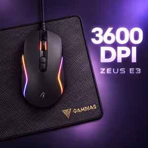 Gamdias ZEUS E3 Mouse + NYX E1 Mousepad – 3600 DPI RGB - image 6