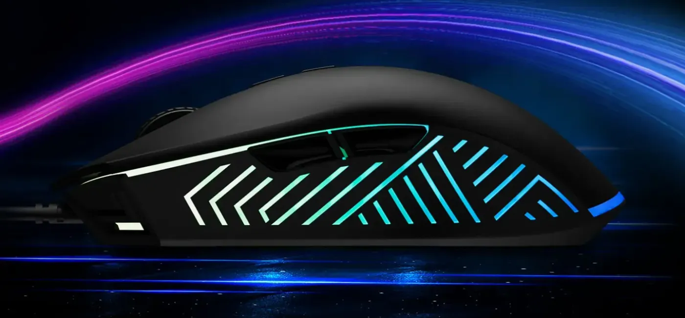 Ergonomic profile of the Gamdias ZEUS E4 gaming mouse designed for comfort