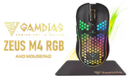 Gamdias ZEUS M4 Combo – 12800 DPI RGB Gaming Mouse + Pad - image 1