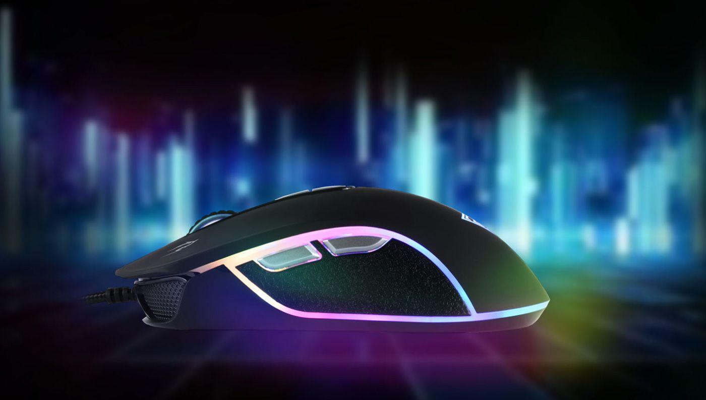 Ergonomic design of the Gamdias ZEUS M3 optical gaming mouse