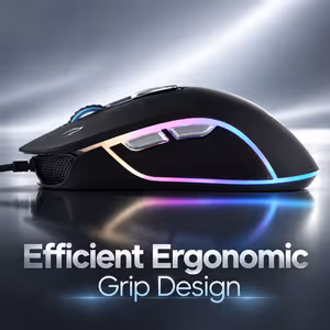 Gamdias ZEUS M3 RGB 7200 DPI Gaming Mouse + NYX E1 Combo - image 2