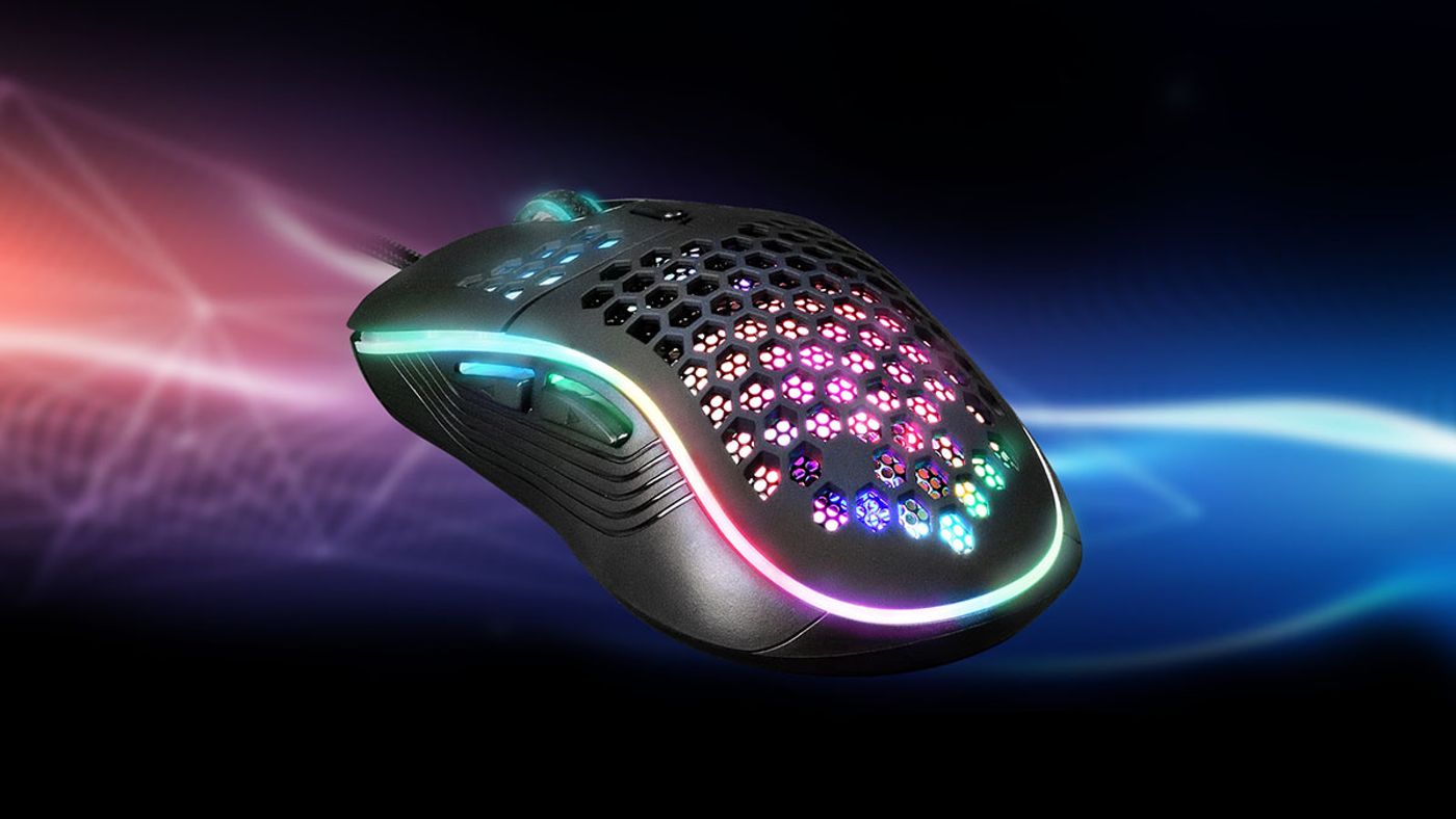 Gamdias ZEUS M4 RGB Optical Gaming Mouse showcasing vibrant customizable RGB lighting
