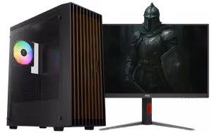 amd-ryzen-5-5500-intel-arc-b580-budget-gaming-pc-16gb-512gb-nvme - Image 1