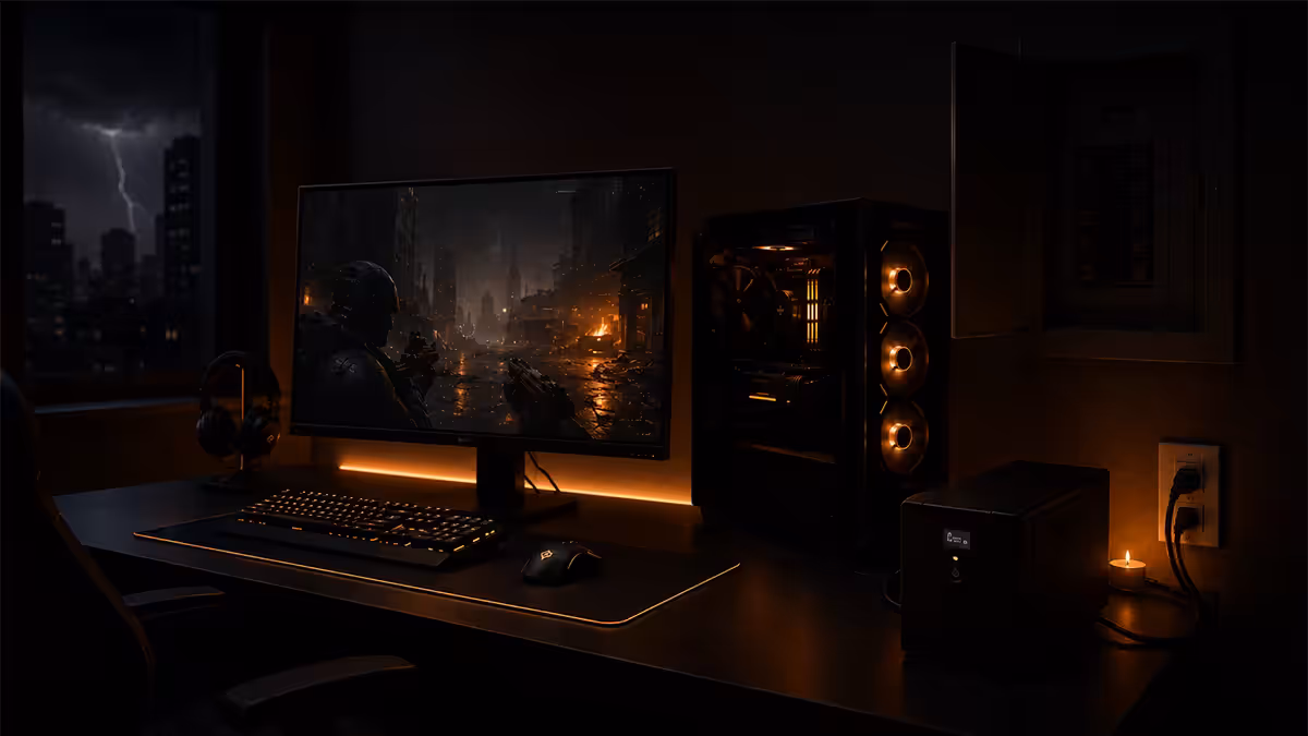 Gaming during load shedding